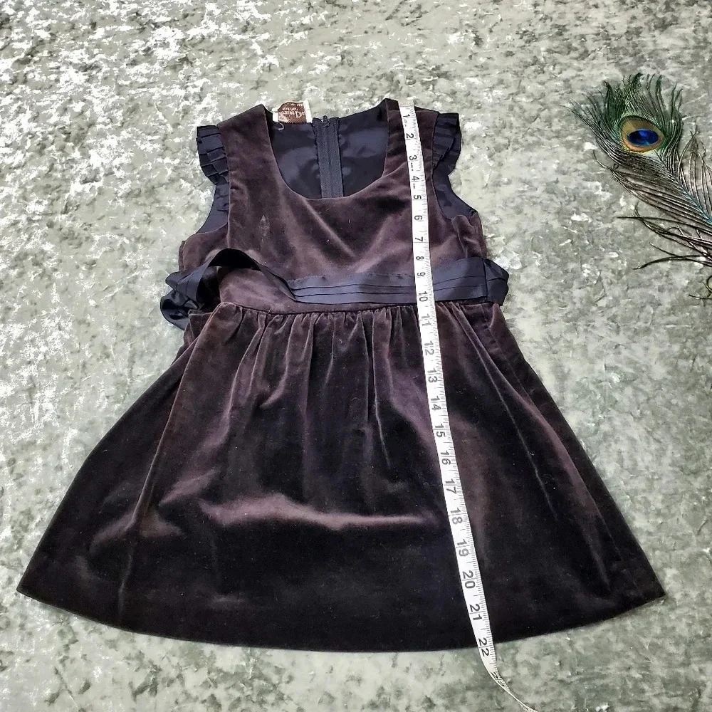 Christian Dior Dark Brown Velvet Vintage Dress‎